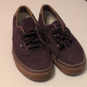 Vans Men's Dark Purple Canvas Sneakers